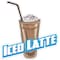 Signmission Iced Latte Decal Concession Stand Food Truck Sticker, 8" x 4.5", D-DC-8 Iced Latte19 D-DC-8 Iced Latte19 - alternate 1